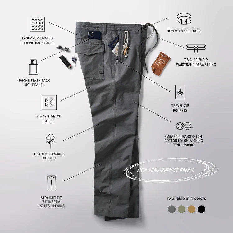 Layover Pro Traveler Pants - Charcoal