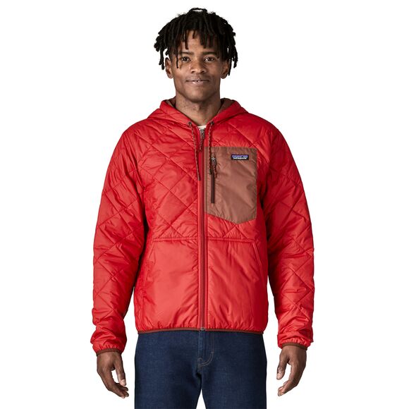 Bomber Hoody Quilted Hooded Jacket Men's Men's Diamond