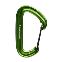 Black Diamond LiteWire Carabiner in Envy Green — front