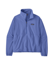 Patagonia W's Micro D 1/2 Zip Fleece P/O - Diver Blue Detail