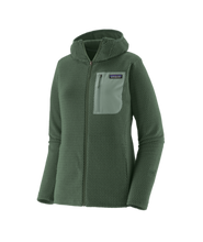 Patagonia W's R1 Air Full-Zip Hoody - Canopy Green Detail