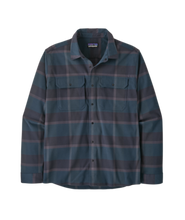 Patagonia Men's Canyonite Flannel Shirt Road Trip New Navy — detail