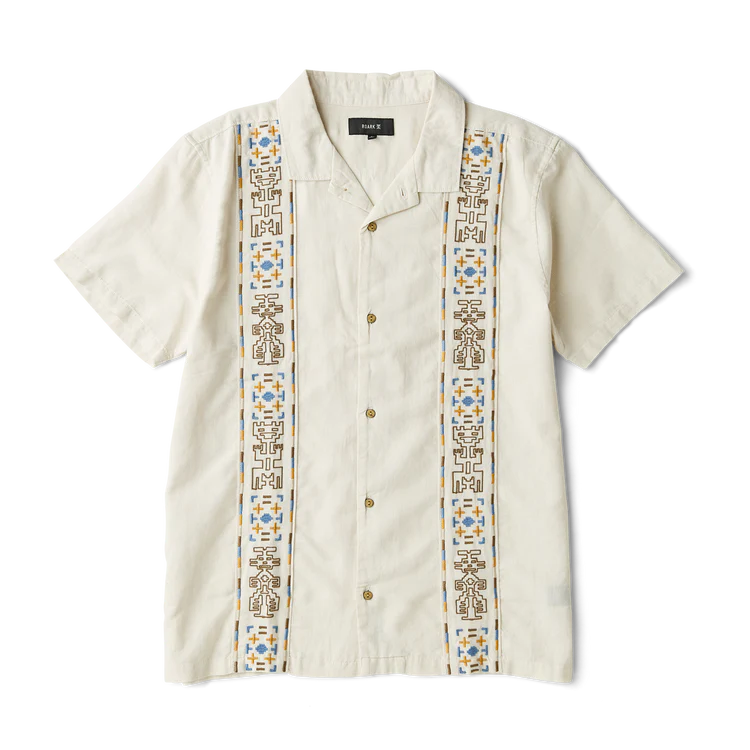 Roark Mens Gonzo Woven Shirt Ivory
