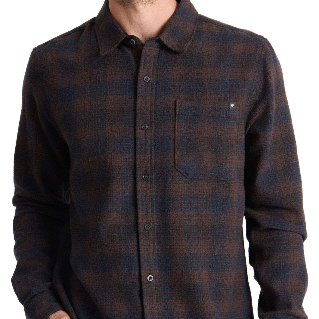 Roark Crossroads Long Sleeve Flannel - Fossil