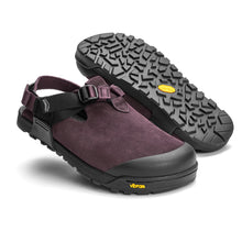 Bedrock Mountain Clog Suede Leather Deep Plum — hero