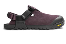 Bedrock Mountain Clog Suede Leather Deep Plum — side