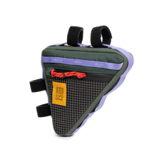Topo Designs Bike Frame Bag in Very Peri/Forest - front