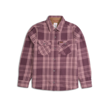 Topo Designs Mountain Shirt Jacket Women's in Huckleberry Multi - front