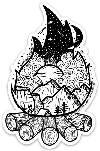 Campfire Sticker