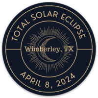 Wimberley Solar Eclipse Sticker