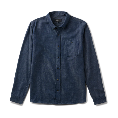 Roark Scholar Chambray Button Up Shirt - Mid Indigo