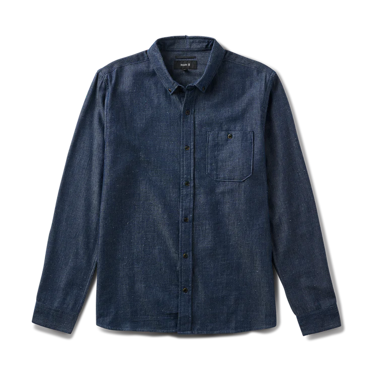 Roark Scholar Chambray Button Up Shirt - Mid Indigo