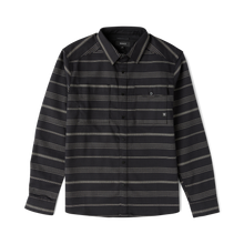 Roark Diablo Long Sleeve Flannel in Black Stripes