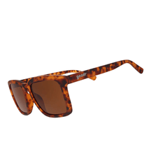 goodr Slate G Not an Actual Professor translucent brown tortoiseshell sunglasses