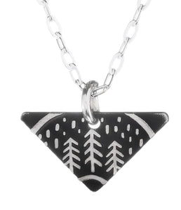 The Bearded Jeweler /Pine Trees Mini Necklace