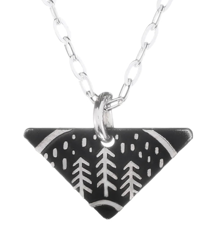 The Bearded Jeweler /Pine Trees Mini Necklace