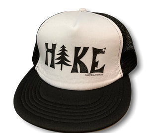 Hike - White/Black Trucker Hat