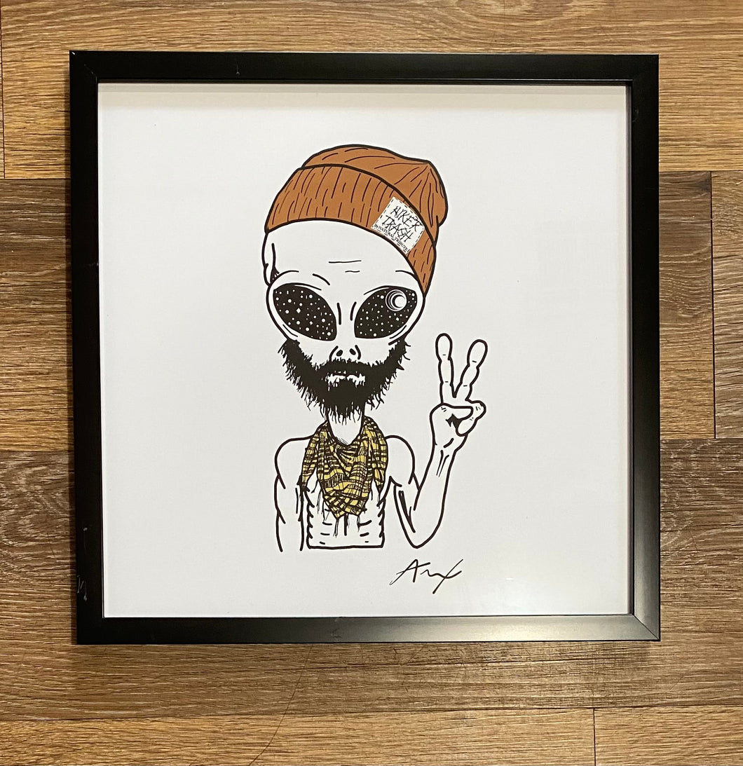 Hiker Trash Alien - 16x20 Art Print