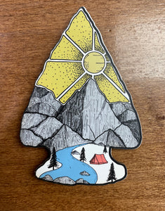 Arrowhead Wooden Magnet