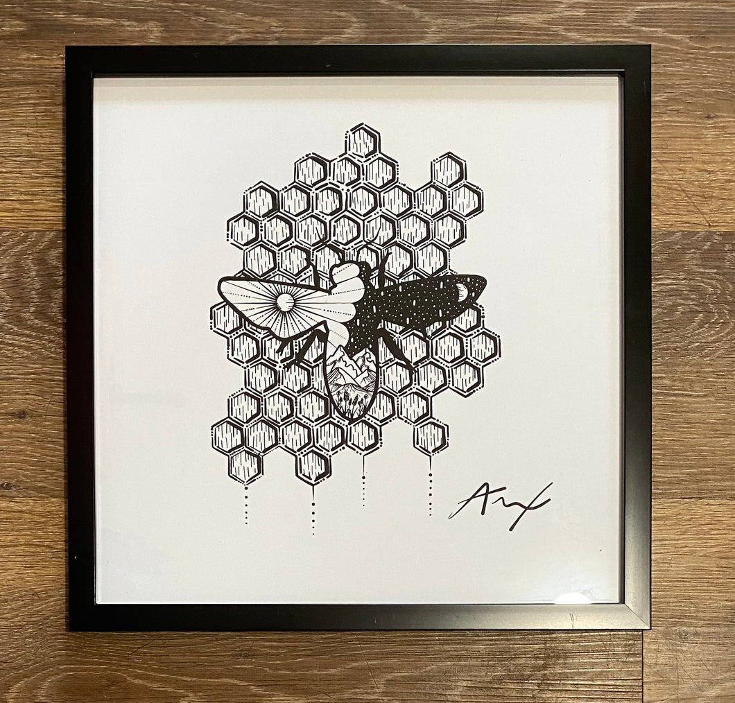 Honey Bee - 16x20 Art Print