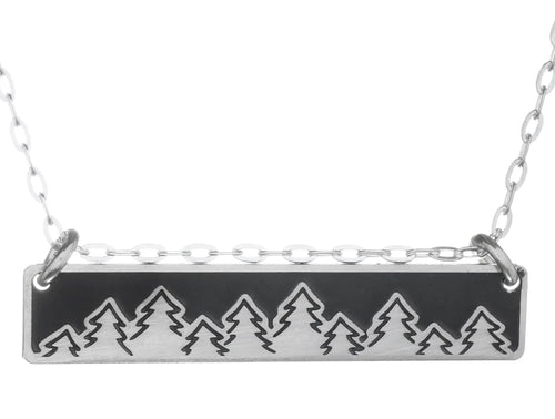 The Bearded Jeweler / TreeLine Horizontal Bar Necklace