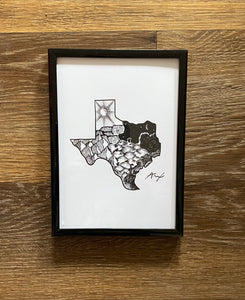 “Texas” 5x7 Art Print