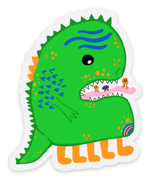 Holly’s Little Monster Sticker / Green