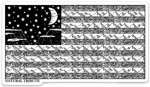 American Flag Sticker