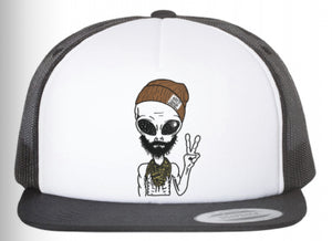 Hiker Trash Alien Trucker Hat