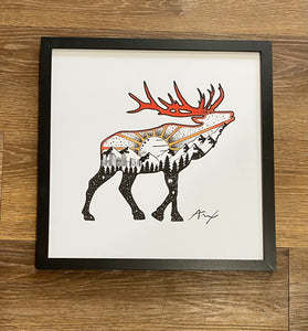 “Elk” 12x12 Art Print