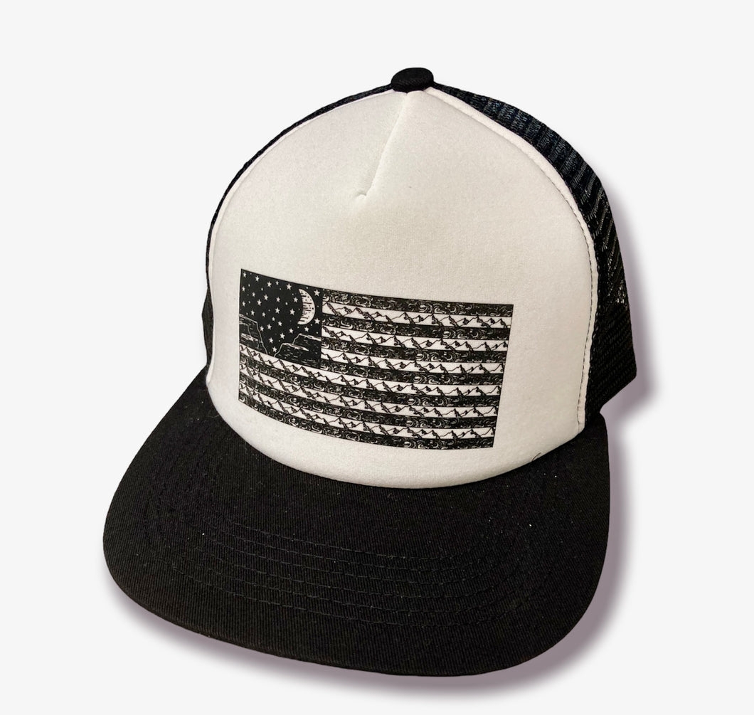 American Flag / Foam Trucker Hat