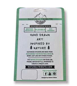 Arrowhead - Wooden Sticker