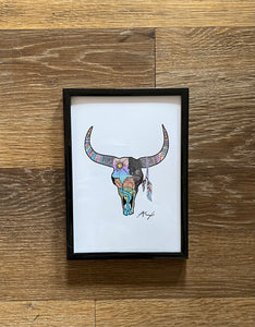 Cow Skull - 5x7 Art Print