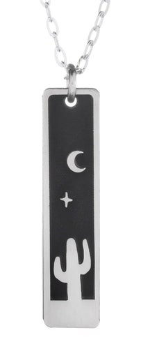 The Bearded Jeweler / Cactus Calm Skinny Bar Necklace