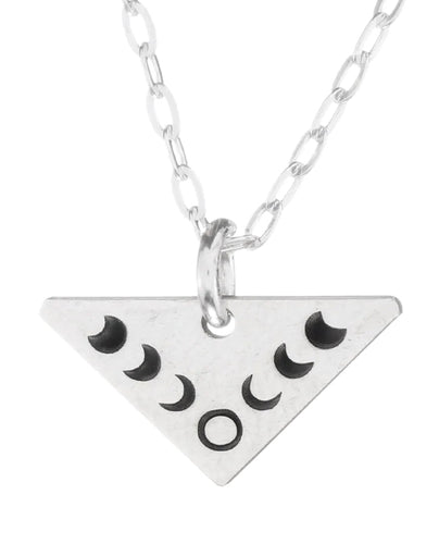 The Bearded Jeweler / Silver Moon Phases Mini Necklace