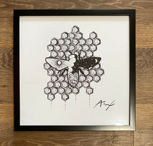 “Honey Bee” 12x12 Art Print