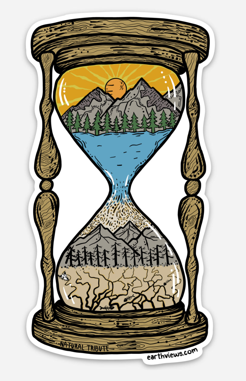 The View is Changing / Hourglass Sticker