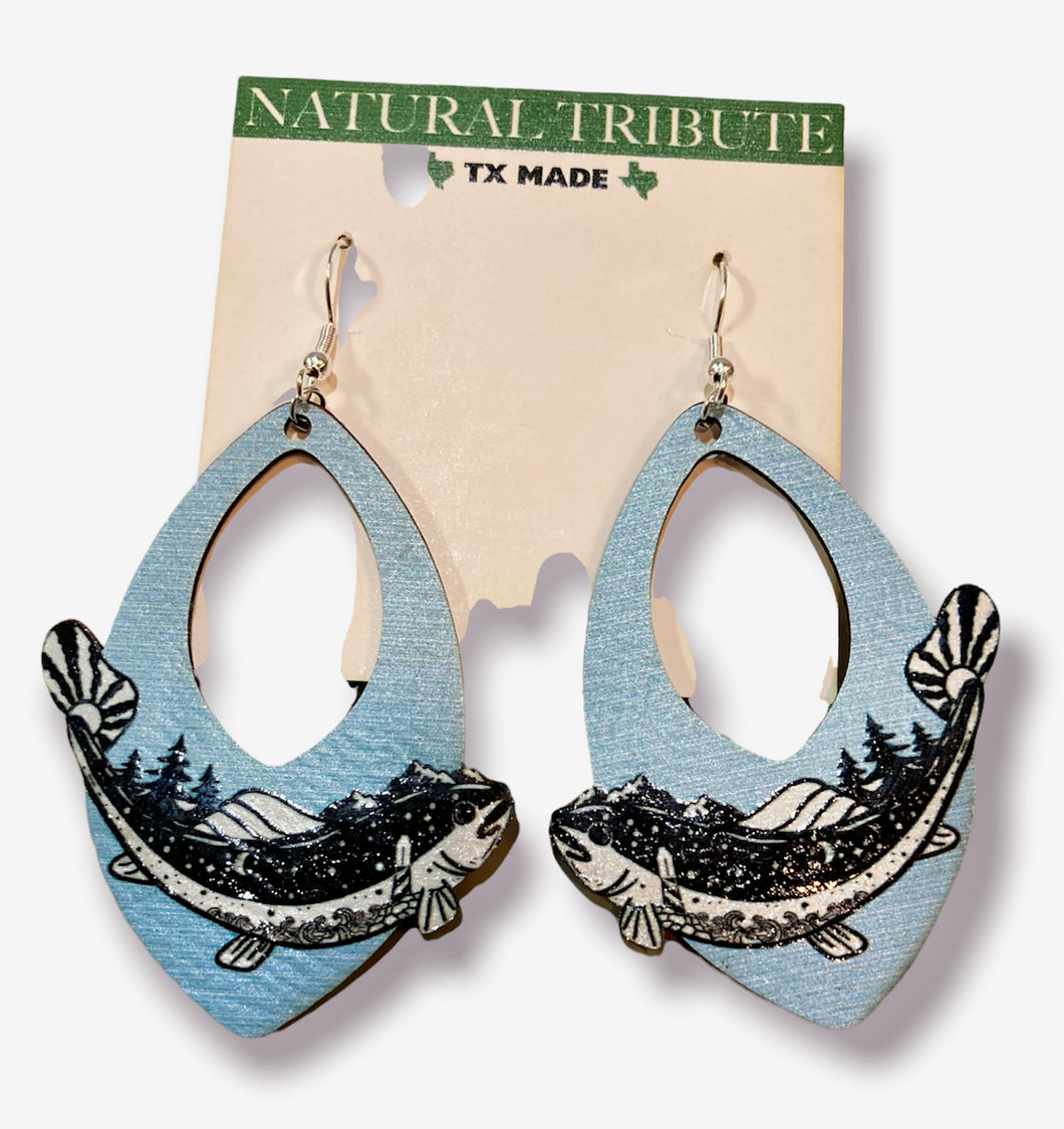 Nature Trout Earrings