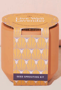 live well lavender seed sprouting kit Tiny Terracotta Kit – TheBudafulHiker