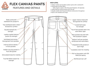 LIVSN Designs / Flex Canvas Pant